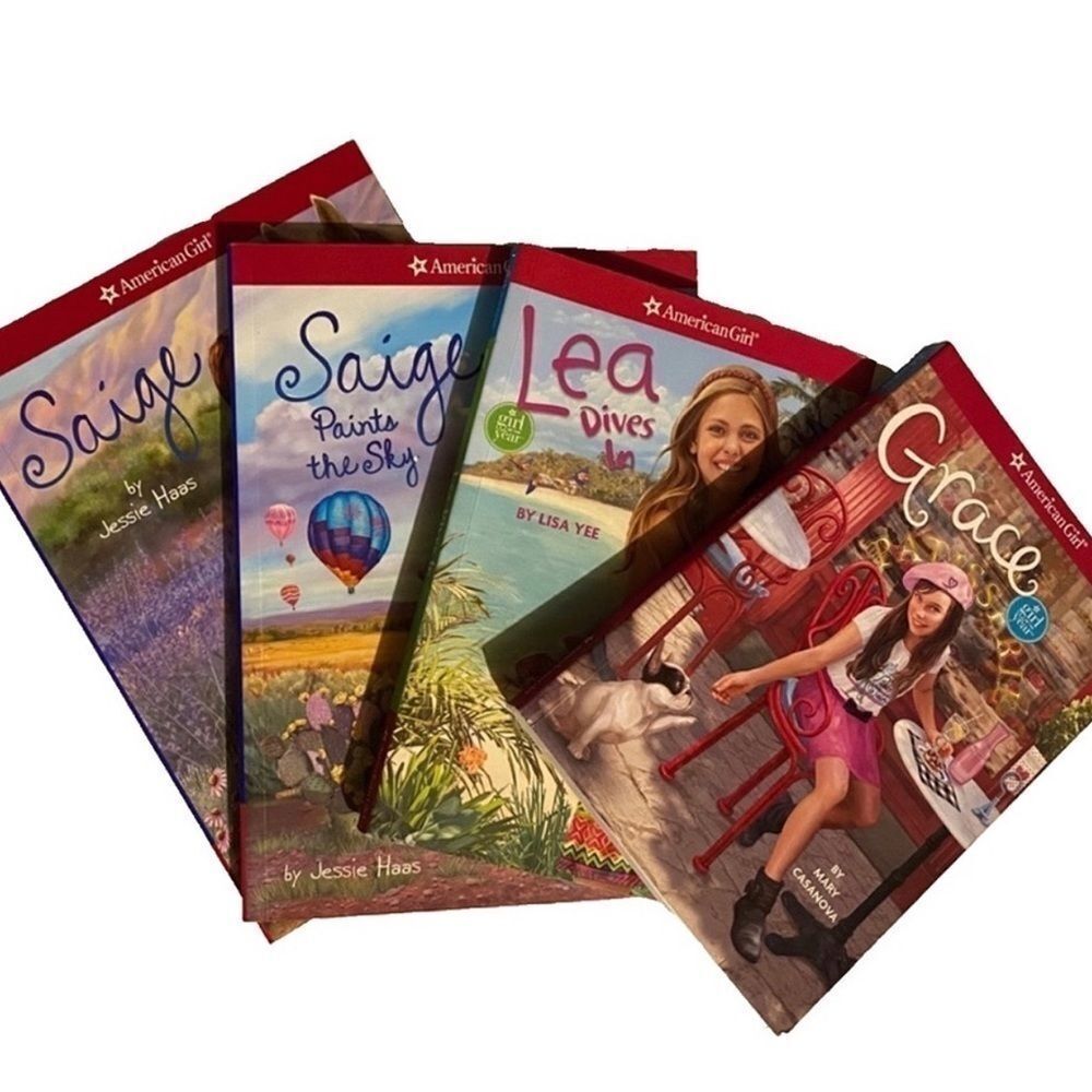 Set of 4 American Girl books Grace, Lea & Saige